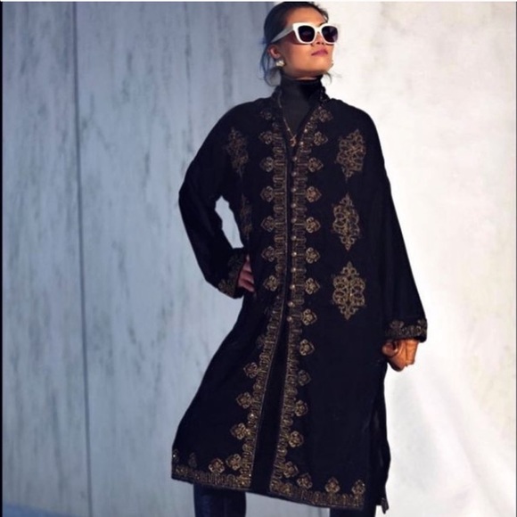 NWT Zara embroidered velvet kimono - Picture 12 of 14